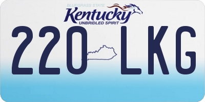 KY license plate 220LKG