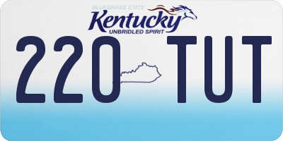 KY license plate 220TUT