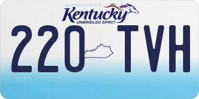 KY license plate 220TVH
