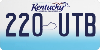 KY license plate 220UTB