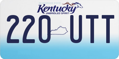 KY license plate 220UTT