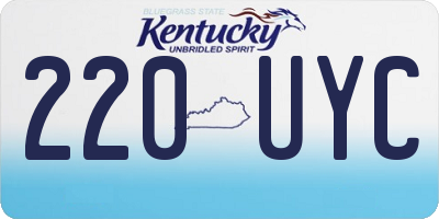 KY license plate 220UYC