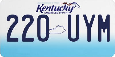 KY license plate 220UYM