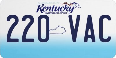 KY license plate 220VAC