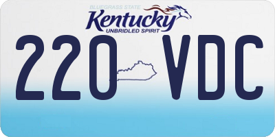 KY license plate 220VDC