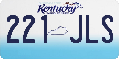 KY license plate 221JLS