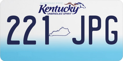 KY license plate 221JPG