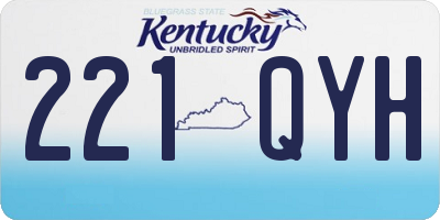 KY license plate 221QYH