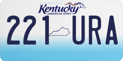 KY license plate 221URA
