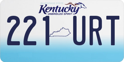 KY license plate 221URT