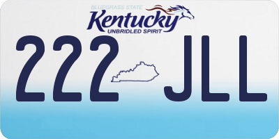 KY license plate 222JLL