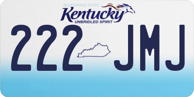 KY license plate 222JMJ