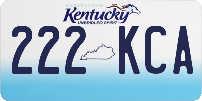 KY license plate 222KCA