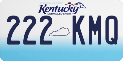 KY license plate 222KMQ