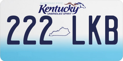 KY license plate 222LKB