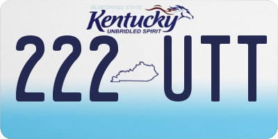 KY license plate 222UTT