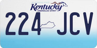 KY license plate 224JCV