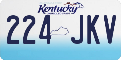 KY license plate 224JKV
