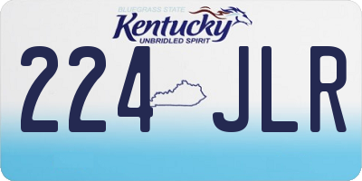 KY license plate 224JLR