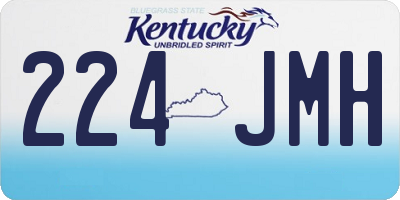 KY license plate 224JMH