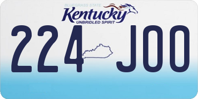 KY license plate 224JOO