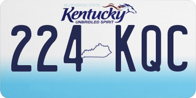 KY license plate 224KQC