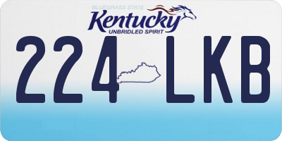 KY license plate 224LKB