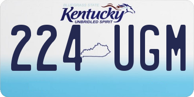 KY license plate 224UGM