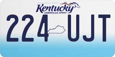 KY license plate 224UJT