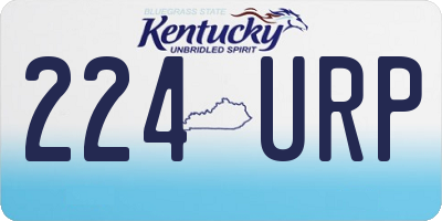 KY license plate 224URP
