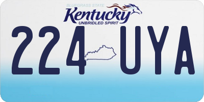 KY license plate 224UYA