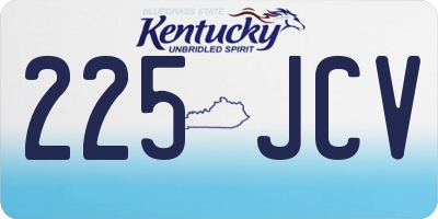KY license plate 225JCV
