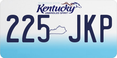 KY license plate 225JKP