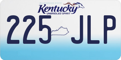 KY license plate 225JLP