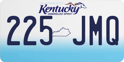 KY license plate 225JMQ