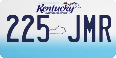 KY license plate 225JMR