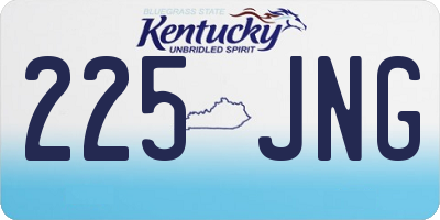 KY license plate 225JNG