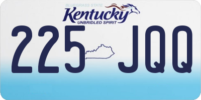 KY license plate 225JQQ
