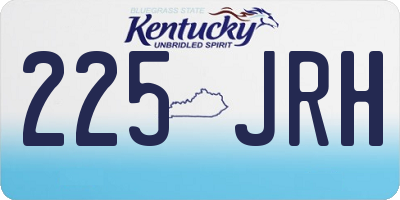 KY license plate 225JRH