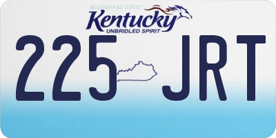 KY license plate 225JRT