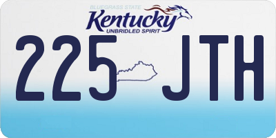 KY license plate 225JTH