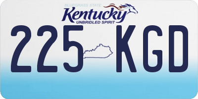 KY license plate 225KGD