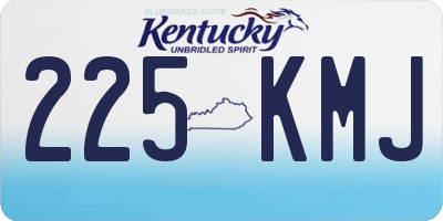 KY license plate 225KMJ