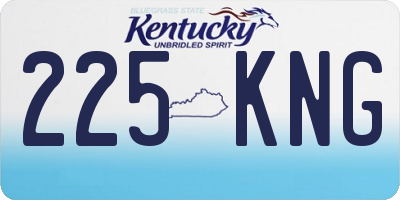 KY license plate 225KNG