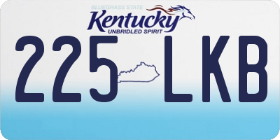 KY license plate 225LKB
