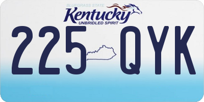 KY license plate 225QYK