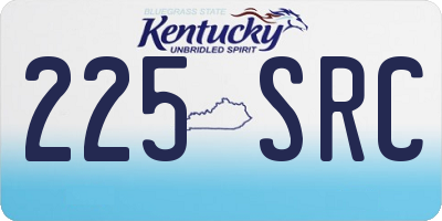 KY license plate 225SRC