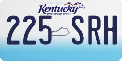 KY license plate 225SRH