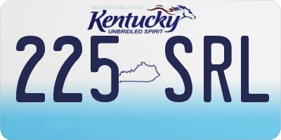 KY license plate 225SRL
