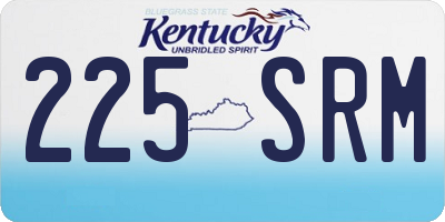 KY license plate 225SRM